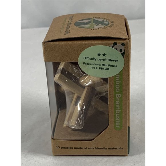 Eco Game Bamboo Brainbuster 3D New!  mini puzzle  2star difficulty level: clever - Picture 3 of 7